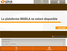 Tablet Screenshot of m.udla.cl