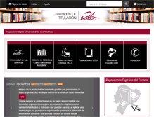 Tablet Screenshot of dspace.udla.edu.ec