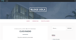 Desktop Screenshot of blogs.udla.edu.ec