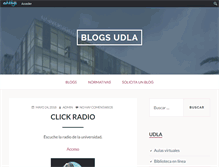 Tablet Screenshot of blogs.udla.edu.ec